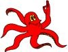 Red octopus